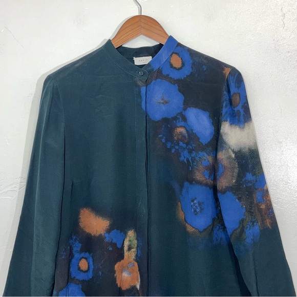 Akris Silk Tunic Top Size 12 - Picture 4 of 13